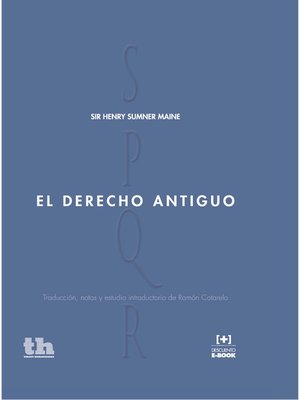 cover image of El Derecho Antiguo